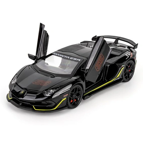 Model auta TGRCM-CZ Lamborghini SVJ 63 v mierke 1/32, naťahovací model auta zo zliatiny zinku sa