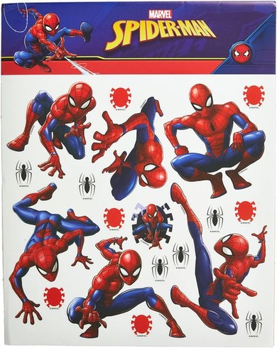 Samolepky na zeď do dětského pokoje s motivem Marvel Spider-Mana, samolepka na zeď pro chlapce,