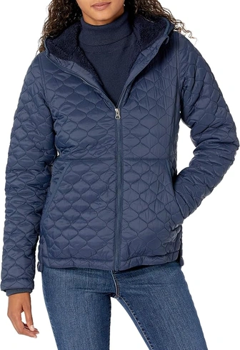 Dámská modrá bunda, L Amazon essentials