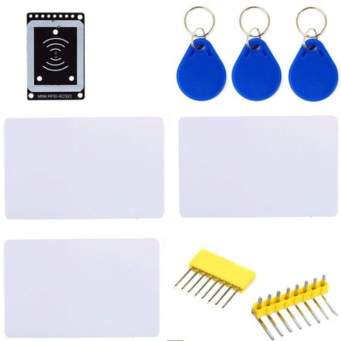 RFID sada s čítačkou, čipom a kartou, mini modul, senzor karty 13,56 MHz, s kľúčenkou S50 pre