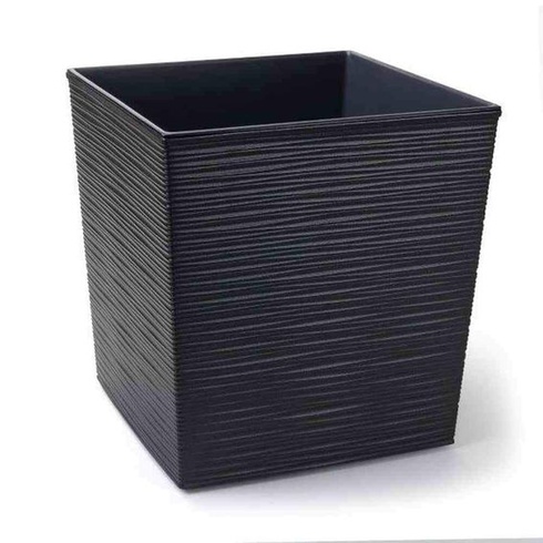 Siena Zahradní květináč Biron grafitový plast 25 cm Grafit 25 cm