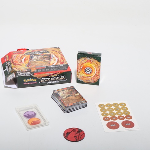 Pokémon: Deluxe Combat Deck – Feunard-ex z Pokémon TCG (balíček so 60 kartami a doplnkami pripravenými