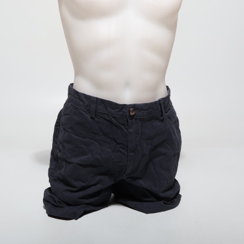 Pánske chino kraťasy Amazon Essentials Classic Fit 23cm s vreckami 32W tmavo modré
