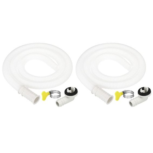 PATIKIL 2 Sada 3,3 stopy Odtoková hadica pre klimatizáciu Mini Split White 2 3,3 stopy