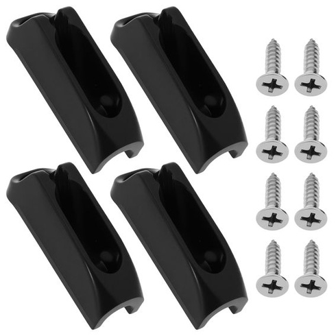 4 kusy samosvorných lanových úchytů Boat Jam Cleat se šrouby vhodné pro lana do 4 mm