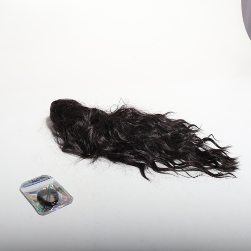 Predlžovací cop BARSDAR Claw Clip, 45 cm dlhý kučeravý vlnitý čierny hnedý cop Predlžovanie