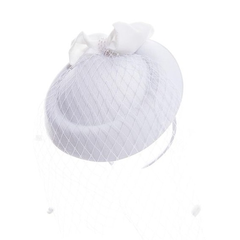 Dámsky klobúk NICENEEDED Vintage Fascinator, pokrývka hlavy s mašľou a čipkou v štýle 20. a 50.