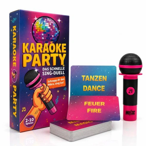 TIPSI Karaoke Party | Hudební párty hra s mikrofonem | Hádejte písničky a zpívejte si s nimi –