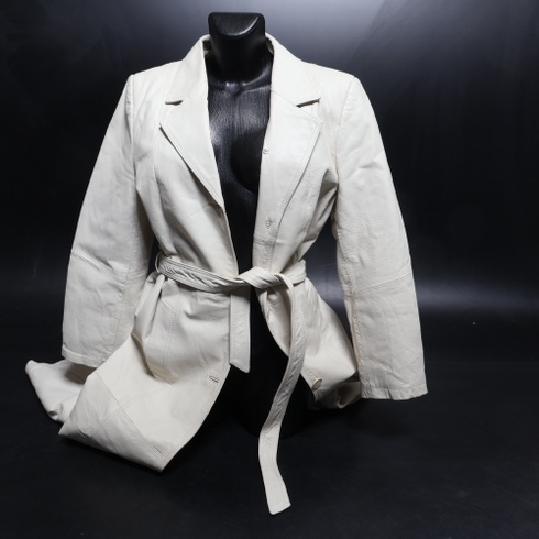 Dámsky kabát Fashion Concept biely veľ. 42