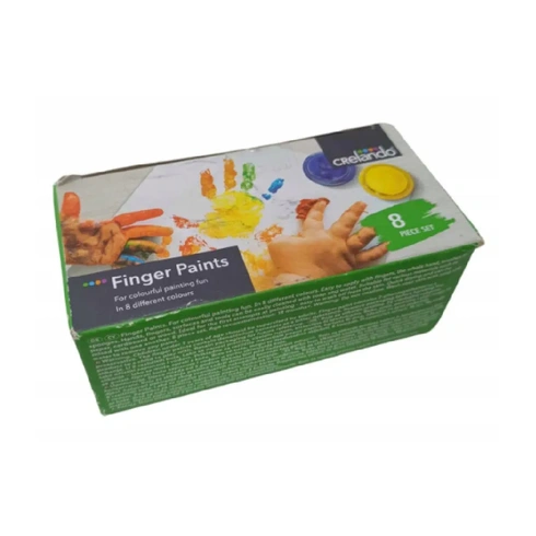 Prstové farby Crelando 8x18 ml