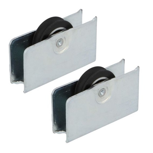 Amig - Váleček na posuvná okna - Sada 2 kusů - Rozměr 45 x 25 mm - Kovové pouzdro s kuličkovým