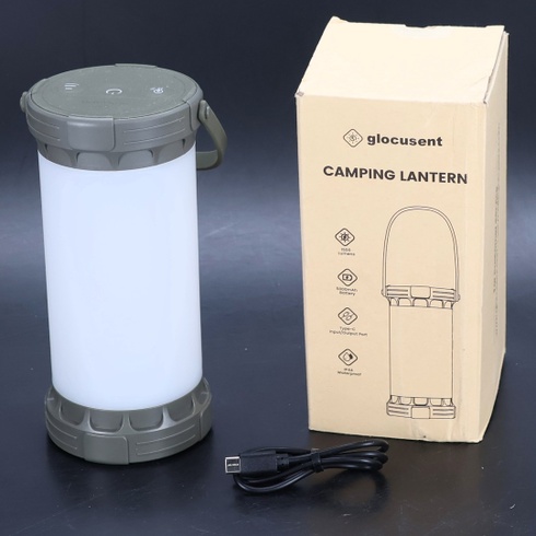 Dobíjacia kempingová lampa Glocusent