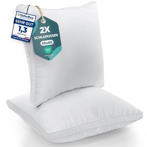 Vankúš Utopia Bedding Pillow 65x65cm, biela