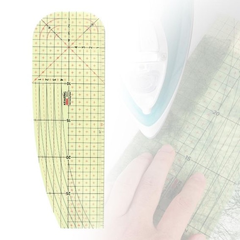 Žehliace pravítko EFUTURETIME Tepelne odolné 30 × 10 cm Žehliace pravítko pre horúce žehlenie metrické
