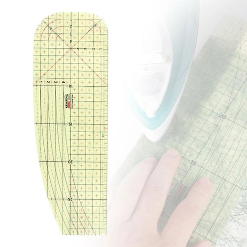 Žehlicí pravítko EFUTURETIME Tepelně odolné 30 × 10 cm Žehlicí pravítko pro horké žehlení metrické