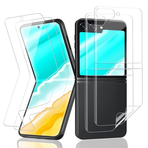 Ochranné sklo VideoSecu z tvrdeného skla pre Samsung Galaxy Z Flip 5, balenie 2 kusov TPU ochranných