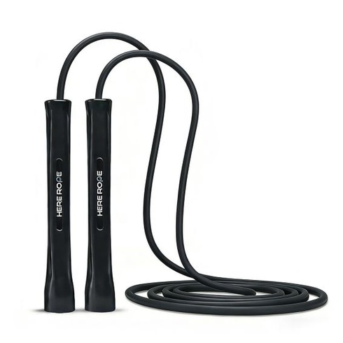 HEREROPE Nastavitelné 5mm PVC fitness švihadlo – Nezlomné rukojeti, Bez zalomení, Odolné, Pro muže