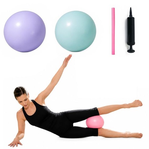 Sada 3 pilatesových lôpt, 25 cm, gymnastické lopty na jogu a fitness