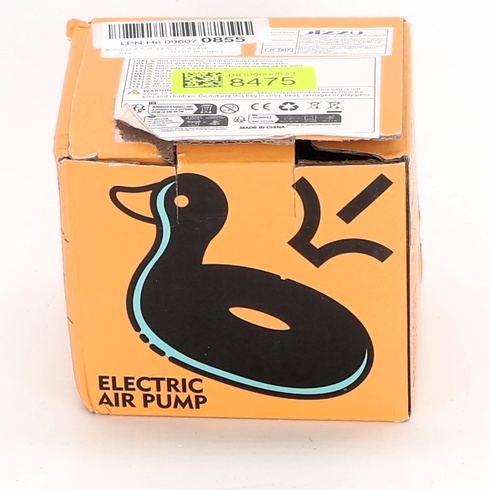 Elektrická vzduchová pumpa JIZZU, přenosná vzduchová pumpa 2 v 1, vzduchová matracová pumpa se 3
