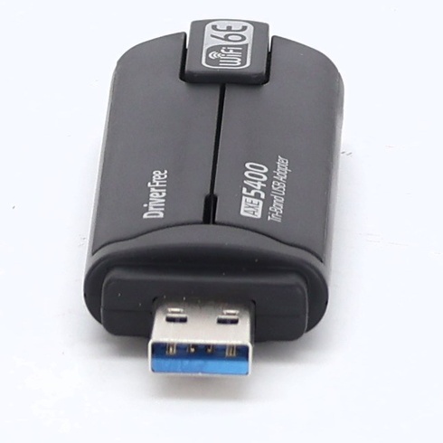 Výkonný WiFi 6 E AX5400 Mbps WiFi Dongle, trojpásmový 6GHz/5GHz/2,4GHz WiFi adaptér pre PC, USB WiFi