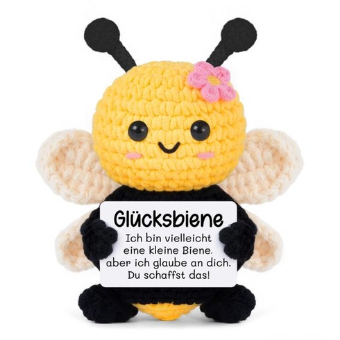 Gleevara Pocket Hug Pozitivní včelka, talisman pro štěstí EXAM Včelky – Zvládnete to!