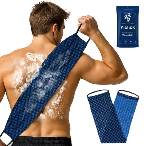 Yiclick sprchová huba, huba na chrbát, kefa na chrbát, peeling na telo do sprchy, peelingová huba,