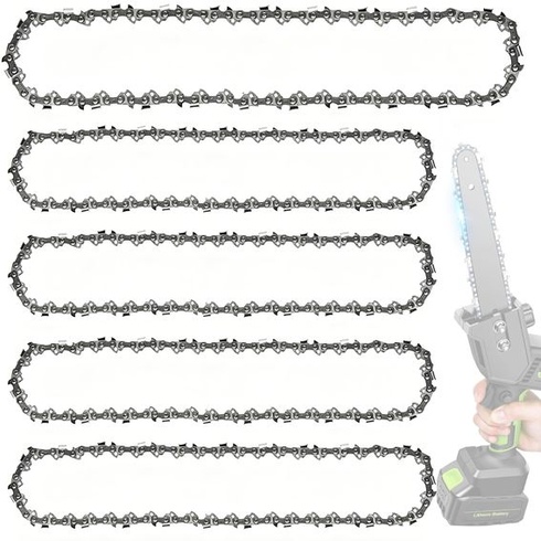 5 kusů pilových řetězů 8 palců s 45 hnacími články, rozteč 1,1 mm (0,043