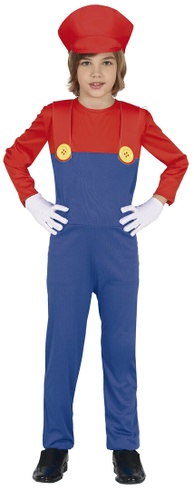 Chlapčenský kostým Super Mario s čiapkou M-L