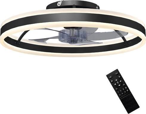 Stropný ventilátor Homcom B31-646V00BK