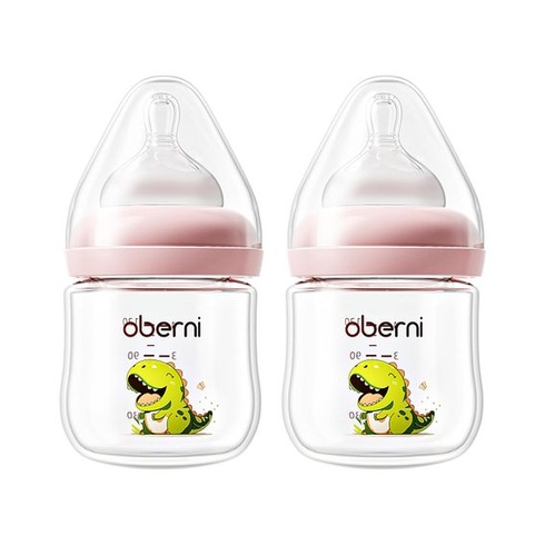 Oberni dojčenské fľaštičky 120 ml / 4 oz s pomalým prietokom pre novorodenca od 0 mesiacov, dojčenská