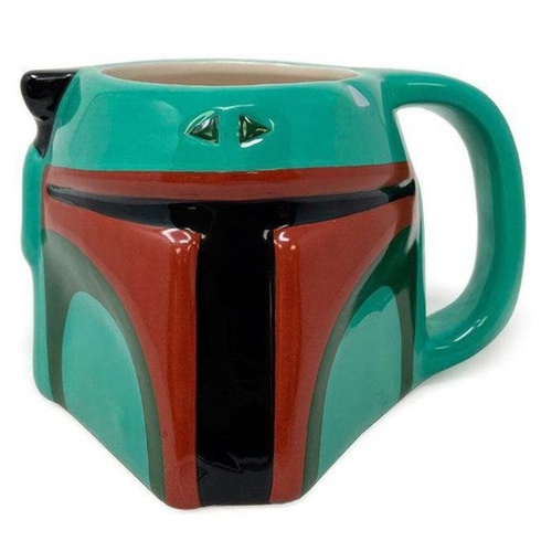 Star Wars - 3D vyřezávaný keramický hrnek (Boba Fett) vícebarevný 1 kus (1 balení)