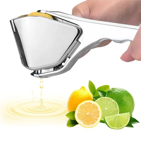 Prémiový kovový lis na citrusy, odšťavňovač na citrony, lis na limetky z nerezové oceli, ruční