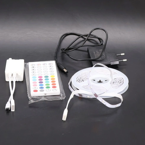 HOVVIDA LED pásik 10M, 1x10M, 30 LED diód/meter, RGB LED pásik, 300 LED diód, ovládanie pomocou