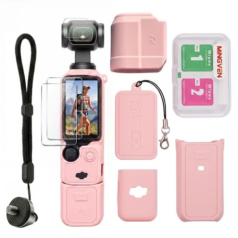 Pouzdro pro DJI Osmo Pocket 3/Xtra Muse s objektivem a ochranou displeje, růžové
