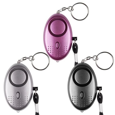 Núdzový osobný alarm [3 kusy] Qoosea Scream Safesound Alarm 140dB LED svietidlo pre