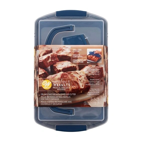 Wilton Recipe Right obdĺžniková forma na pečenie s pokrievkou, 32,5 x 22,5 cm stredná forma na tortu