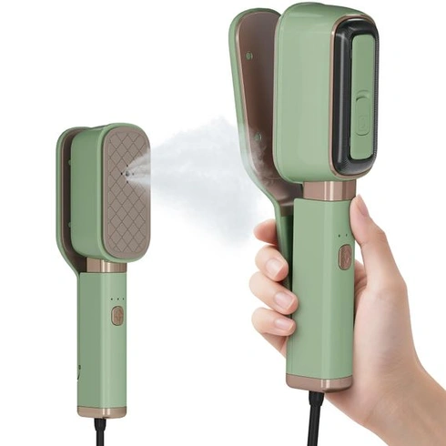 Ruční napařovací žehlička na oblečení, cestovní mini žehlička 3 v 1, otočná o 180°, 1000 W, rychlý