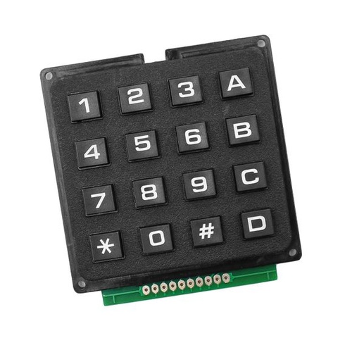 Alnicov 2PCS 4 x 4 Maticová klávesnica Membránový klávesnicový modul s 16 tlačidlami pre MCU