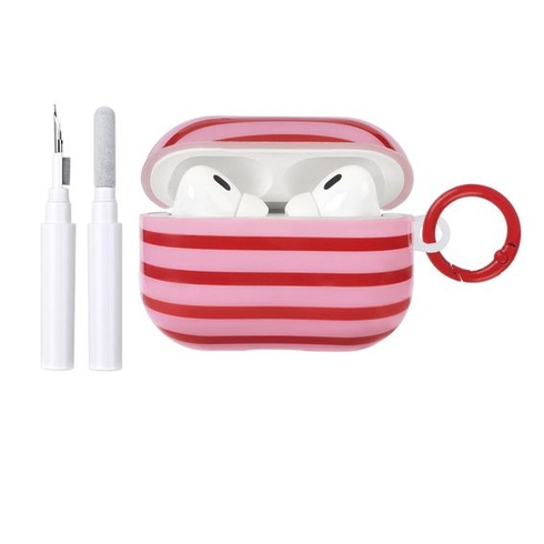 Puzdro Reownest kompatibilné s AirPods Pro/Pro 2 s čistiacou sadou, roztomilý dizajn s