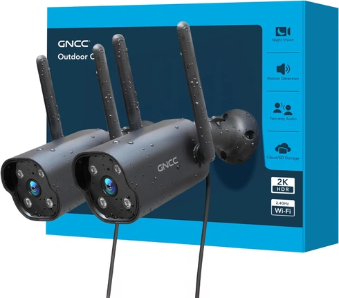 Vonkajšia WiFi bezpečnostná kamera GNCC 2PCS