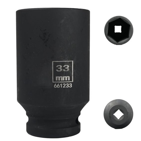 Šestihranný nástrčný klíč 1/2 palce, 33 mm dlouhý, 6hranný šestihranný nástrčný klíč 33 mm 1/2'',