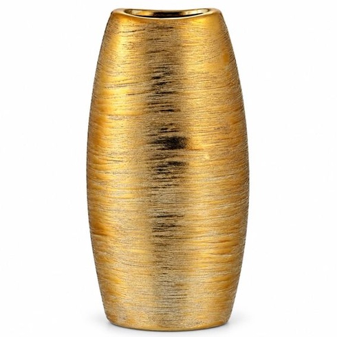 Elegantná zlatá keramická váza Brandsseller - 25x12x6 cm - Luxusný dizajn, všestranná bytová