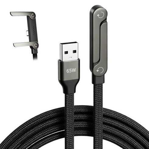 Bočná nabíjačka mobilných telefónov, rýchle nabíjanie 240 W, neviditeľný držiak nabíjačky 2 v 1 s