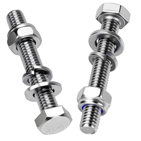 Sada šestihranných šroubů a matic Mbsomnus M10, 10 ks, nerezové šrouby M10X80 mm - 10 ks
