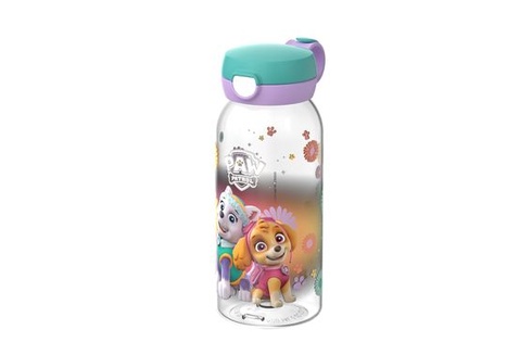 Mepal - Láhev na vodu Campus s odklápěcím víkem - 600 ml - Tlapková patrola dívky