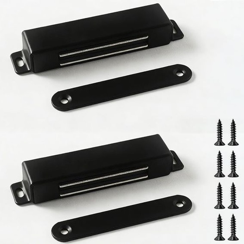 Magnetické západky na skříňky, magnetické uzávěry, magnety na skříňky - 2 kusy, silné dveřní