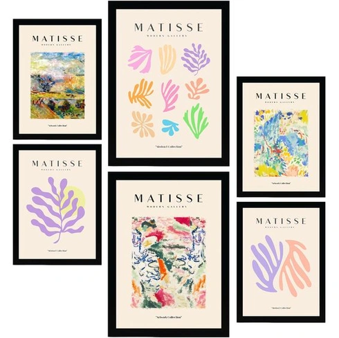 Sada 6 plagátov Nacnic od Henriho Matisse.
