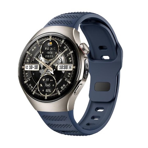 Náramek GIOPUEY kompatibilní s Huawei Watch 5 46mm, měkký silikonový náramek [odolný proti
