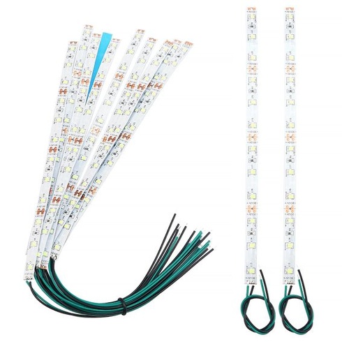 YIXISI 10 kusov 200mm vopred zapojených LED pásikov, 2335 SMD LED, 12-18V LED pásiky, modelárske LED