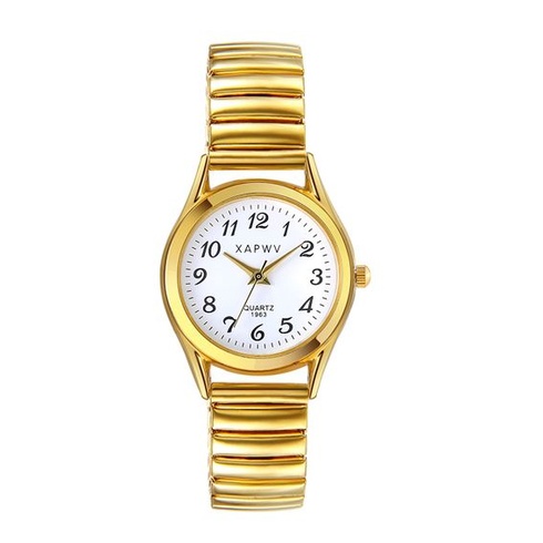 Dámské náramkové hodinky JewelryWe, elegantní analogové quartzové hodinky s digitálním ciferníkem a
